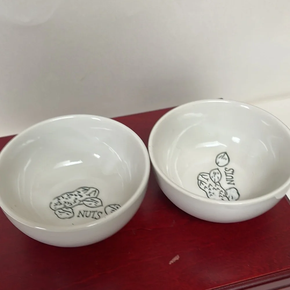 Ceramic nut bowl set for charcuterie board